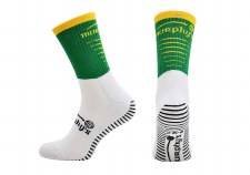 Murphys Pro Mid GAA Grip Socks Green Amber Size 6-8